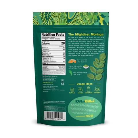 Organic Pure Moringa Powder (7.4 oz)